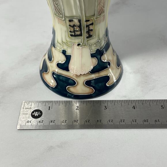 Old Tupton Ware Tube Lined Hand Painted Ceramic Vase ANGEL SUN 10.5” Tall - Picture 11 of 12